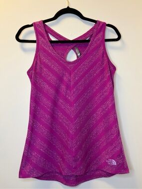 The North Face Striped Breezeback Tank – Women’s Small Magenta/Purple Size Small